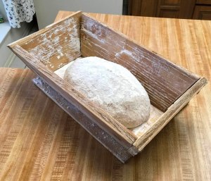 sourdough rye-wheat bread after kneading